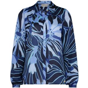 Fabienne Chapot, Klieke Kraag Blouse Blauw, Dames, Maat:S