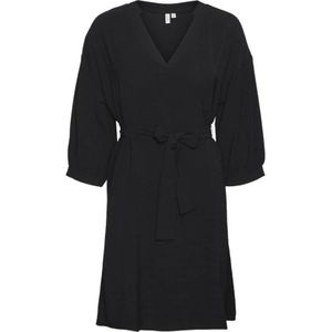 Vero Moda, Kleedjes, Dames, Zwart, M, Zwarte Jurk Geweven Boutique Stijl