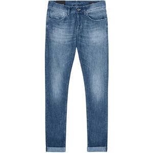 Dondup, George Skinny Fit Lage Taille Jeans Blauw, Heren, Maat:W36