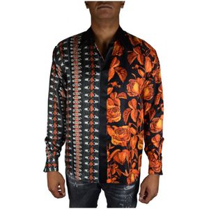 Roberto Cavalli, Overhemden, Heren, Oranje, XL, Overhemd