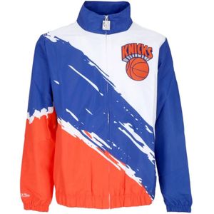 Mitchell & Ness, Sweater met rits Wit, Heren, Maat:M