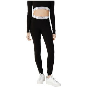 Tommy Jeans, Leggings Zwart, Dames, Maat:S