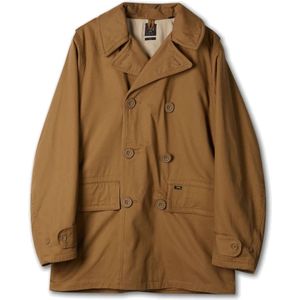 Lee, Jassen, Heren, Bruin, M, Katoen, Lee 101 Reefer Jacket