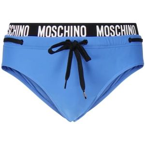 Moschino, Zee Slip Stijl Badpak Lichtblauw Blauw, Heren, Maat:XL
