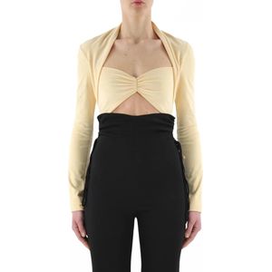 Nanushka, Tops met lange mouwen Beige, Dames, Maat:M