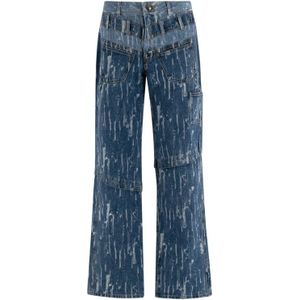Andersson Bell, Jeans, Heren, Blauw, W31, Denim, Wide Jeans