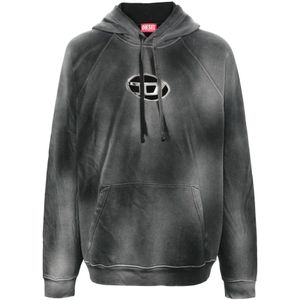 Diesel, Hoodies Grijs, Heren, Maat:S