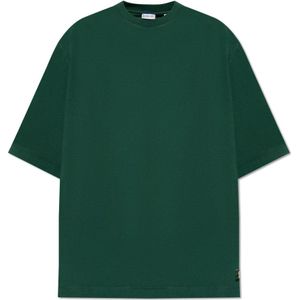 Burberry, Tops, Heren, Groen, XL, Katoen, T-shirt van biologisch katoen