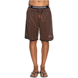 Sprayground, Badkleding, Heren, Veelkleurig, XL, Polyester, Trippy Henny Swim Shorts