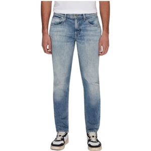 7 For All Mankind, Jeans, Heren, Blauw, W33, Slim-fit Jeans