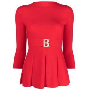 Blugirl, Feel Rouge Truien Rood, Dames, Maat:M