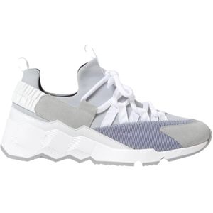 Pierre Hardy, Schoenen, Heren, Veelkleurig, 43 EU, Nylon, Blauwe Canvas Sneakers