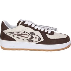 Enterprise Japan, Bruine Sneakers voor Stijlliefhebbers in de Stad Bruin, Heren, Maat:40 EU