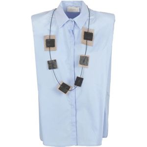 Souvenir, Blouses & Shirts Blauw, Dames, Maat:M