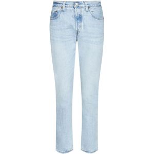 Levi's, Jeans, Dames, Blauw, W31, Katoen, Slim-fit Jeans