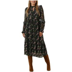 Pom Amsterdam, Kleedjes, Dames, Zwart, XS, Maxi Jurk Antraciet 7053