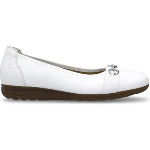 Rieker, Schoenen, Dames, Wit, 38 EU, Witte Gesloten Ballerina's voor Vrouwen