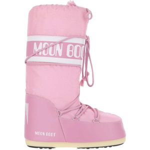 Moon Boot, Schoenen, Dames, Roze, 39 EU, Nylon, Iconische Roze Nylon Moon Boot