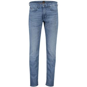 Hugo Boss, Jeans, Heren, Blauw, W32 L34, Katoen, Slim Fit Blauwe Jeans