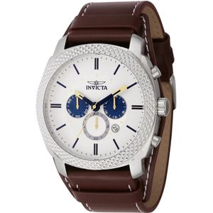 Invicta Watches, Accessoires, Heren, Grijs, ONE Size, Specialty Quartz Horloge - Witte Wijzerplaat
