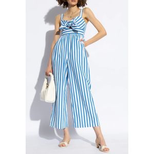 Kate Spade, Jumpsuits & Playsuits, Dames, Veelkleurig, L, Katoen, Gestreept patroon jumpsuit