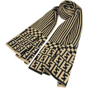 Fendi Vintage, Pre-owned Wool scarves Veelkleurig, Dames, Maat:ONE Size