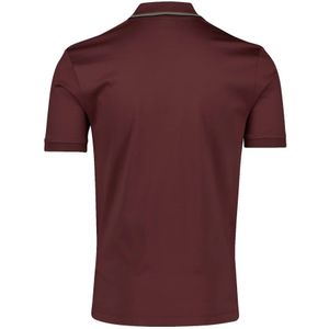 Hugo Boss, Tops, Heren, Rood, 3Xl, Polo shirt korte mouw bordeaux