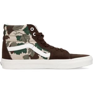 Vans, Schoenen, Heren, Veelkleurig, 40 EU, Suède, Camo High-Top Veterschoen