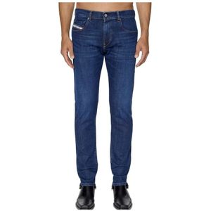 Diesel, Jeans, Heren, Blauw, W34, Slim-Fit Jeans voor Heren