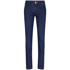 Tramarossa, Jeans, Heren, Blauw, W34, Denim, Slim-Fit Stretch Denim Jeans