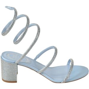 René Caovilla, Blauwe Sandalen Blauw, Dames, Maat:40 EU