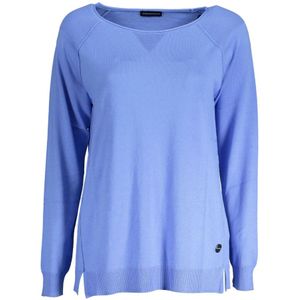 North Sails, Sweatshirts & Hoodies, Dames, Blauw, S, Katoen, Lichtblauw Katoenen Overhemd met Contrasterende Details
