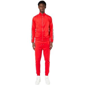 My Brand, Jumpsuits & Playsuits, Heren, Rood, L, Katoen, Tape Tracksuit in Rood