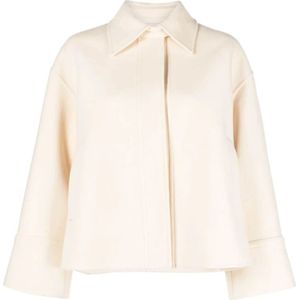 Jil Sander, Jassen, Dames, Beige, M, Beige Jas