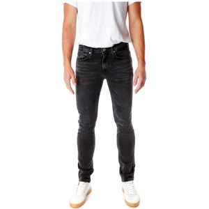 Pepe Jeans, Jeans, Heren, Grijs, W38 L32, Denim, Slim Fit Jeans met Fade-effecten