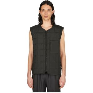 Rains, Jassen, Heren, Zwart, L, Polyester, Waterdichte Gewatteerde Gilet Jas