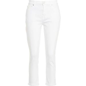 7 For All Mankind, Cropped Jeans Wit, Dames, Maat:W29