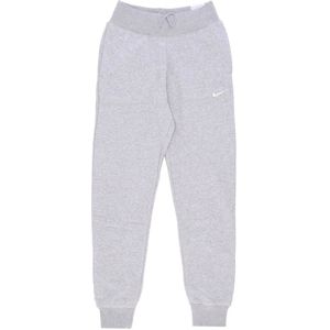 Nike, Hoge Taille Joggers - Phoenix Fleece Sportkleding Grijs, Dames, Maat:M