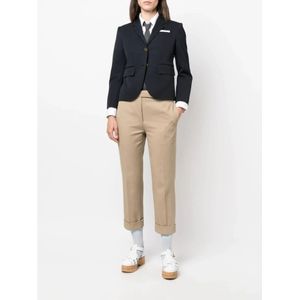 Thom Browne, Jassen, Dames, Blauw, S, Wol, Accessories