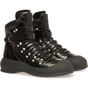 Bally, Schoenen, Heren, Zwart, 44 EU, Stijlvolle Croc Laarzen