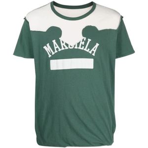 Maison Margiela, Tops, Heren, Groen, L, Katoen, Groene T-shirts en Polos van Maison Margiela