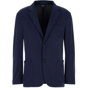 Giorgio Armani, Blazers Blauw, Heren, Maat:M