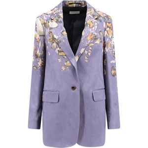 Dries Van Noten, Blazers Paars, Dames, Maat:M