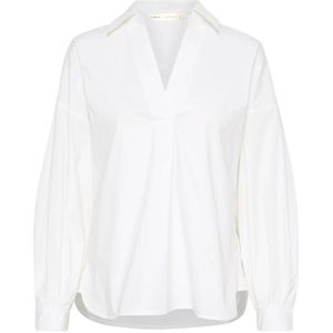 InWear, Blouses & Shirts, Dames, Wit, 2Xl, Pofmouw Witte Blouse