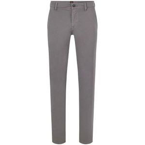 Hugo Boss, Broeken, Heren, Grijs, W35 L32, Katoen, Chinos