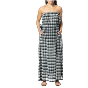 Emporio Armani, Elegante Maxi Jurk voor Vrouwen Blauw, Dames, Maat:M