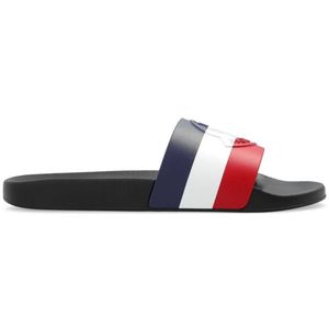 Moncler, Schoenen, Heren, Blauw, 40 EU, ‘Basile’ slides