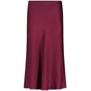 Drykorn, Elegante Midi Rok Paars, Dames, Maat:W30