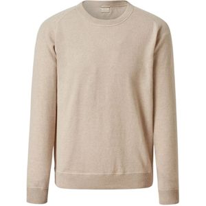 Massimo Alba, Truien, Heren, Beige, S, Kasjmier, Luxe Cashmere Jacquard Crewneck Sweater