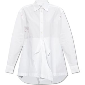 JW Anderson, Katoenen shirt Wit, Dames, Maat:3XS